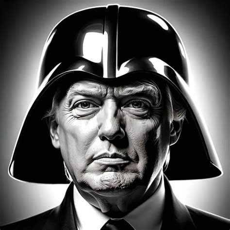 draw former president Donald Trump as Darth Vader th...