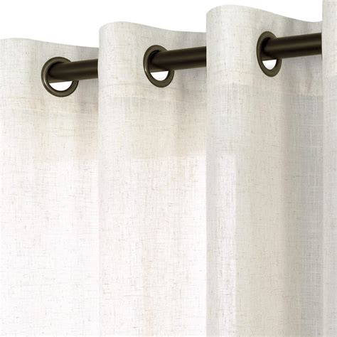 Amazon.com: KOUFALL Linen Window Treatments Sheer Curtain Panels for ...