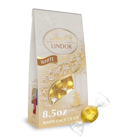 Lindt Lindor White Chocolate Candy Truffles, 8.5 oz. Bag - Walmart.com