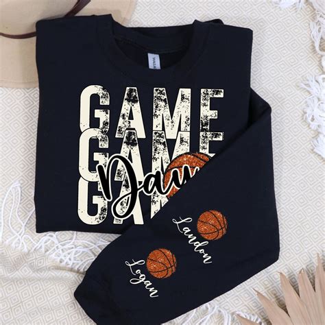 Game Day Basketball Sweatshirt, Custom Basketball Sweatshirt, Name on ...