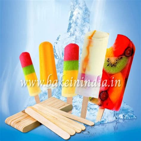 Ice cream sticks popsicle sticks and spoon, Beige, Pack of 100
