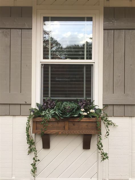 Wood Window Box Planters - Home Decor