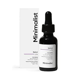 Minimalist Anti-Aging Night Serum with 0.3% Retinol & Q10|Fine Lines ...