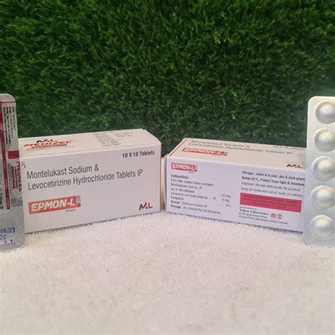 Epmon L - Montelukast Sodium & Levocetirizine Hydrochloride Tablets IP ...