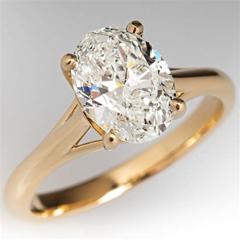 Yellow Gold Oval Engagement Ring