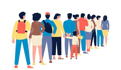 People Standing Line 的图像结果