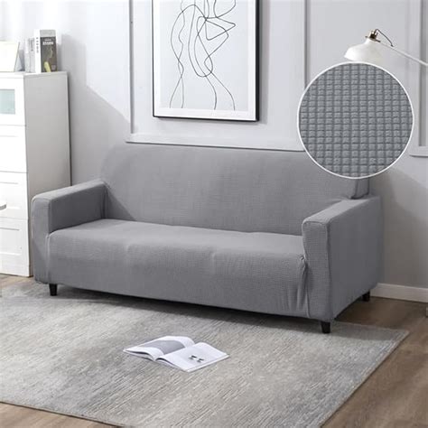 HOKIPO 200 GSM Jacquard Elastic Sofa Cover 3 Seater Fully Covered ...