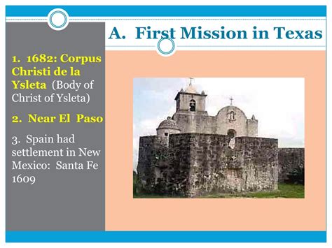 PPT - Chapter 6 Missions and Settlements in Texas PowerPoint ...