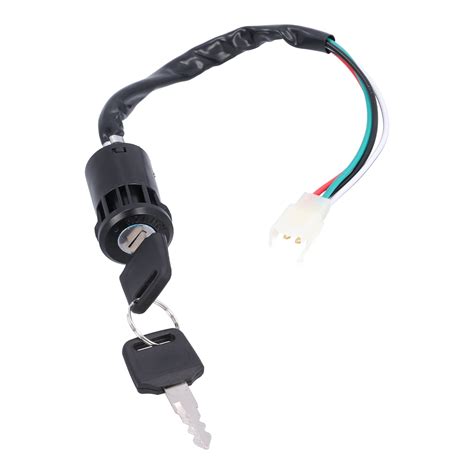 Buy Fyydes 4 Wire Ignition Switch With 2 Keys Fit For 50cc 110cc 125cc ...