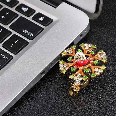 Theshy Crystal Snowflakes 128GB USB Flash Drives Memory Stick Storage ...