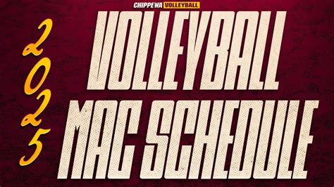 Volleyball Announces 2025 Mid-American Conference Schedule - Central ...