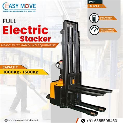 Best Full Electric Stacker Manufacturer from India... | Stackers And ...