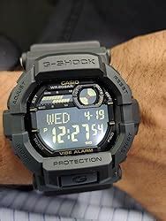 Casio G-Shock GD-350-1BDR Digital Dial Black Resin Strap Men's Watch ...