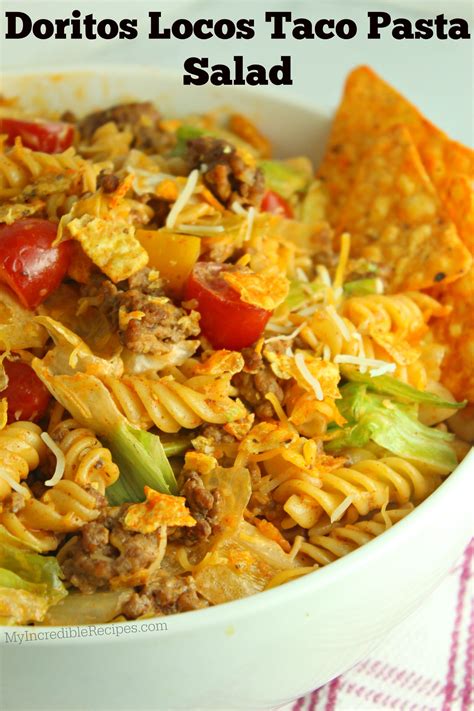 Doritos Locos Taco Pasta Salad - My Incredible Recipes | Recipe | Taco ...