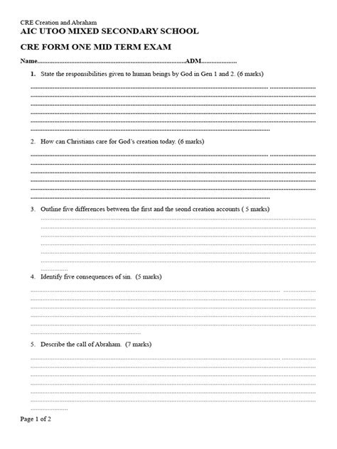 CRE Form 1 Introduction 的图像结果