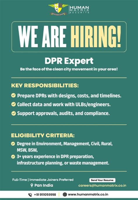 JOB-P1856-DRP EXPERT @ HUMAN MATRIX - Society for Planners