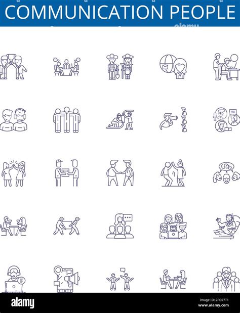 Mise en place des affiches des icônes de la ligne de communication ...