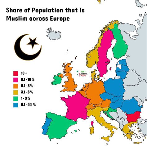 Europe Population Map - Guide of the World