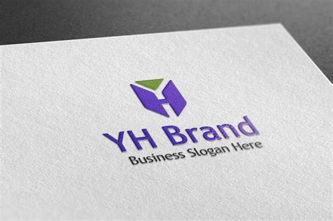 Initial YH Logo Design Vector Template. Creative Letter YH Business ...