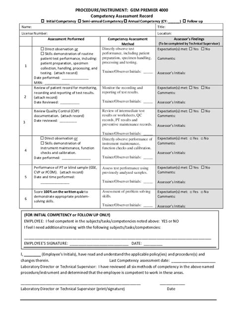 Fillable Online Laboratory Personnel Qualifications for Testing and ...