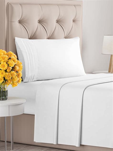 Amazon.com: Twin XL Size 3-Piece Sheet Set - Extra Soft, Breathable ...