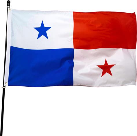 Amazon.com : ANJOR Panama Flag 3x5Fts - Panamanian Flags With Brass ...
