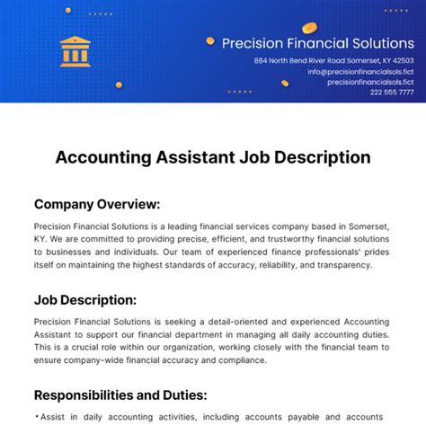 Account Assistant Vacancy