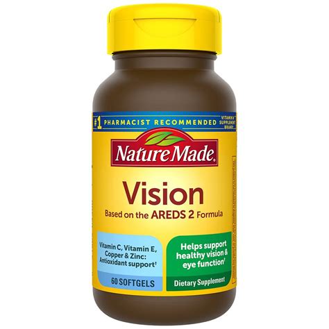 Nature Made Vision Based on the AREDS 2 Formula Softgels | Walgreens
