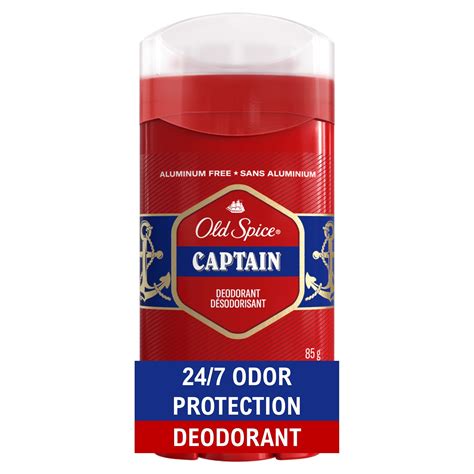 Old Spice Aluminum Free Men's Deodorant Captain Scent 3.0 oz Invisible ...