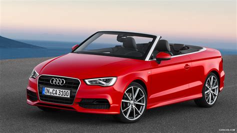 Audi A3 Cabriolet (2015) 2.0 TDI S-Line Misano Red - Front | HD Wallpaper #7