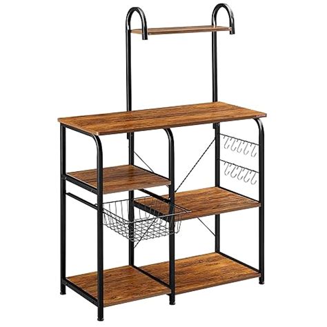 Buy Mr IRONSTONE Vintage Kitchen Baker's Rack Utility Storage Shelf 35. ...