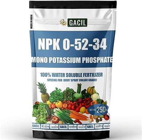 GACIL® MKP Mono Potassium Phosphate NPK 00-52-34 Fertilizers for Plants ...