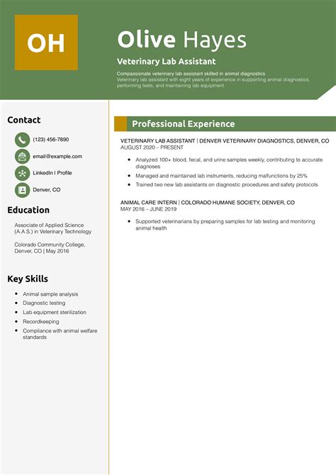 Image result for Lab Assistant Resume Example