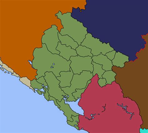 Location of Montenegro (green) in Europe (dark grey)  –  [Legend]