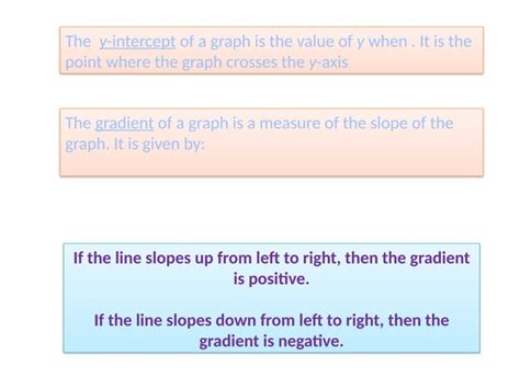 Image result for Graphing Using Gradients and Y-Intercept