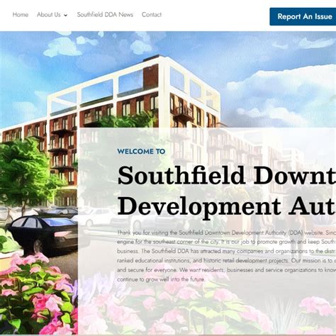 We completed the new website for the Southfield DDA. www.suite104.com ...