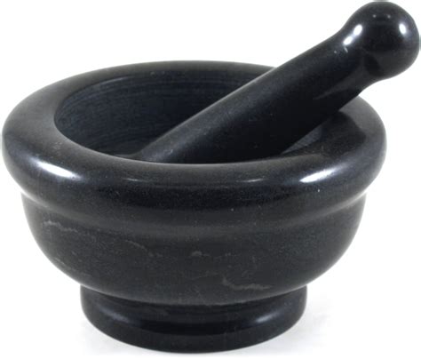 Buy Granite Mortar and Pestle Set 6 Inch Online India | Ubuy