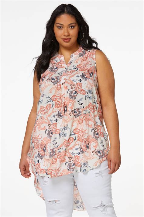 High Low Plus Size Tunics