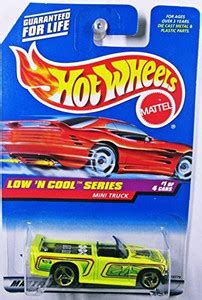 HOT WHEELS HOT WHEELS LOW 'N COOL SERIES #1 OF 4 CARS, YELLOW MINI ...