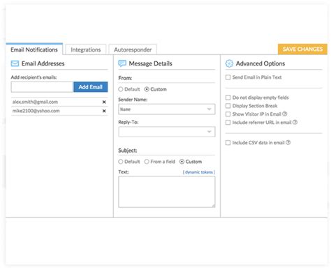 Image result for Form Data in Email Notification