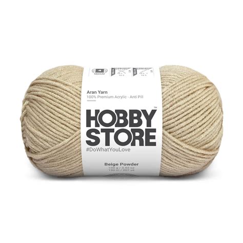 Aran Anti-Pill Yarn by Hobby Store - Beige Powder 2016 – Magic Needles
