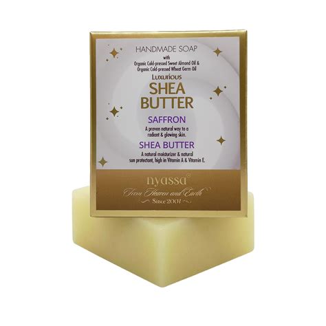 Buy Nyassa Shea Butter Natural Bathing Soap| Saffron and Honey| For All ...