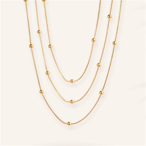 Stella Grace Layered Gold Necklace | Mesmerize