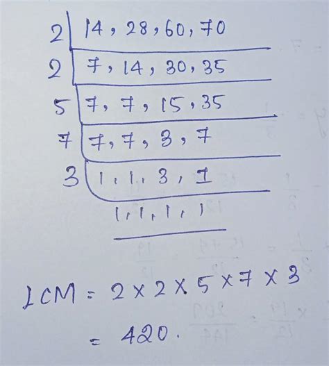 Find the lcm of 14,28,60,70 - Brainly.in