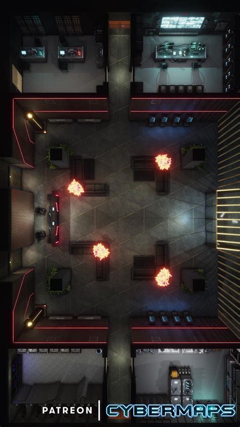 Corporate lobby animated battlemap – Artofit