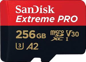 SanDisk Extreme Pro Extreme Pro 256 GB MicroSDHC Class 10 200 MB/s ...