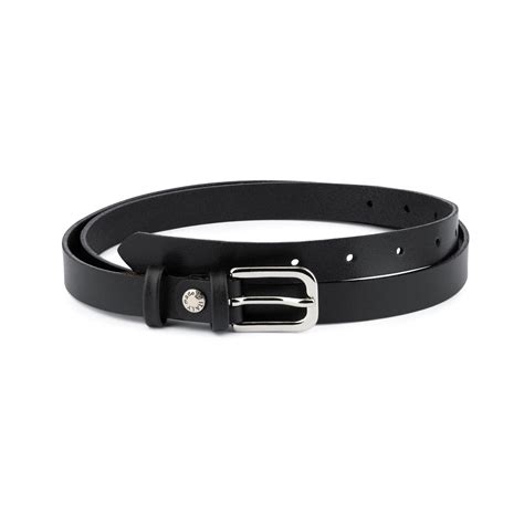Women's Black Skinny Belts at Virginia Lyman blog