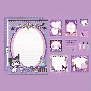 HASTHIP® 330Pcs Kuromi Kawaii Sticky Notes - 11 Styles Melody & Kuromi ...