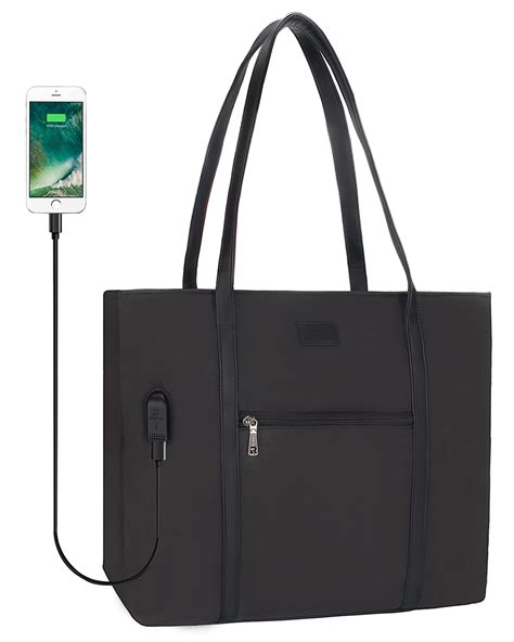 Woman Laptop Tote Bag,USB Teacher Bag Large Work Bag Purse Fits 15.6 in ...