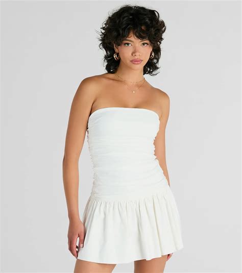 Strapless White Dresses & Windsor